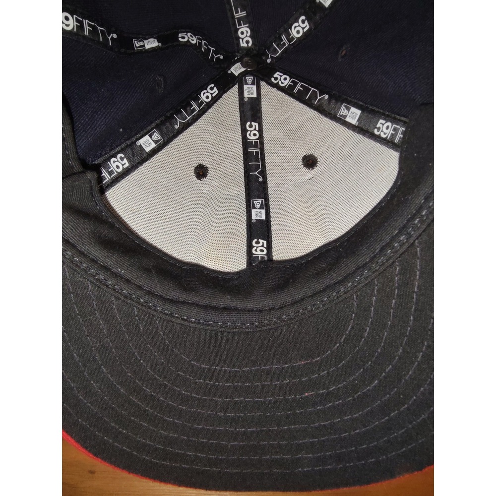 New Era Minnesota Twins 59FIFTY Low Profile Fitted Hat Navy Red MLB Size 7 1/2/2 - Picture 5 of 7